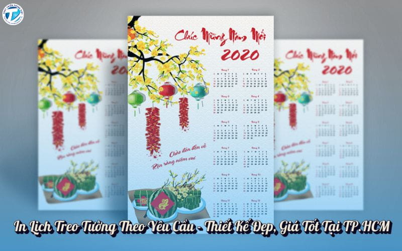 In Lịch Treo Tường Theo Yêu Cầu - Thiết Kế Đẹp, Giá Tốt Tại TP.HCM